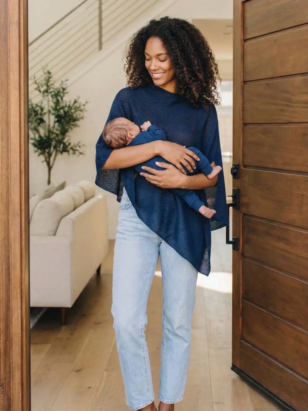 Navy Cocoon Nursing Cover